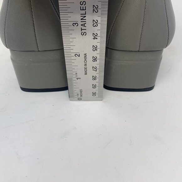 Franco Sarto L-Waxton H7349L3 Chelsea Boots Women 7 W Gray Leather Side Zip 0745 - Picture 8 of 10